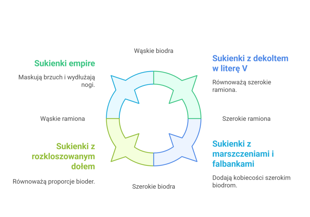 jakie sukienki wyszczuplają